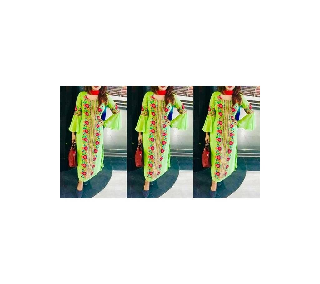 Un-stitched georogette embroidery salwar kameez