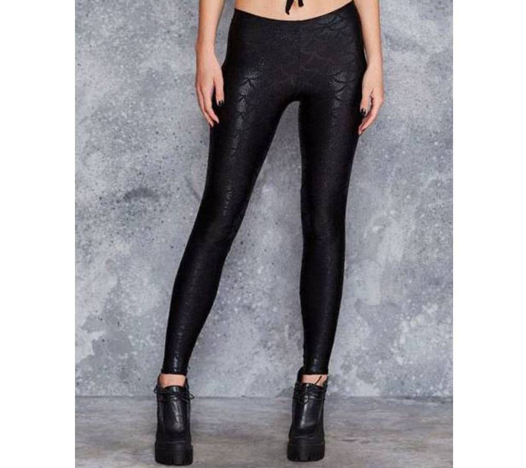 Mermaid Leggings Synthetic, Cotton and Spandex