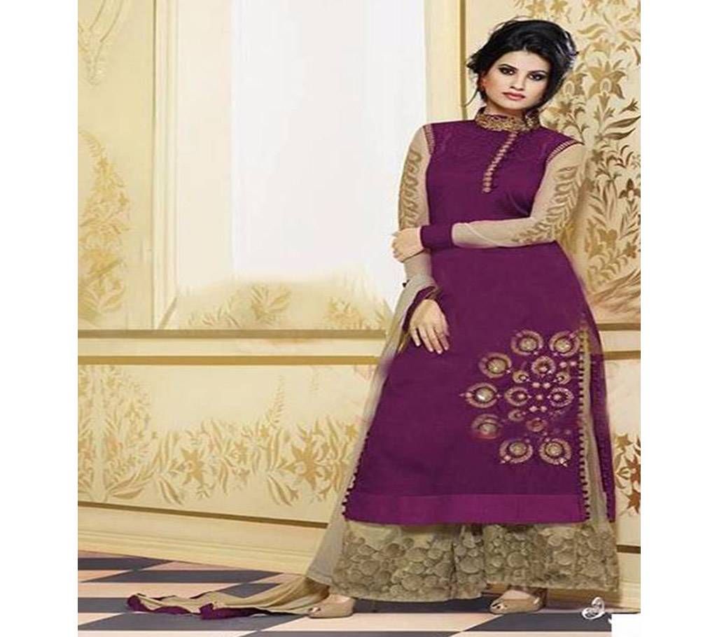 Light Violet Georgette Salwar Kameez for Women