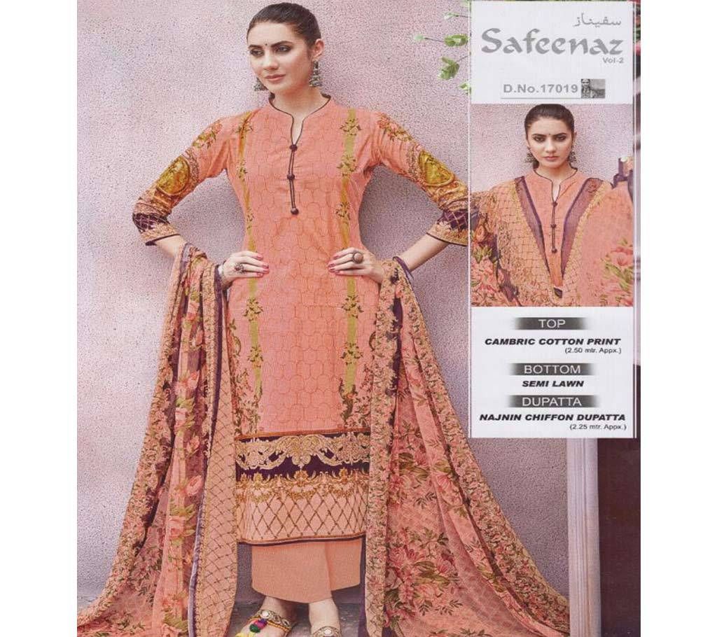 Indian catalogue unstitched three piece