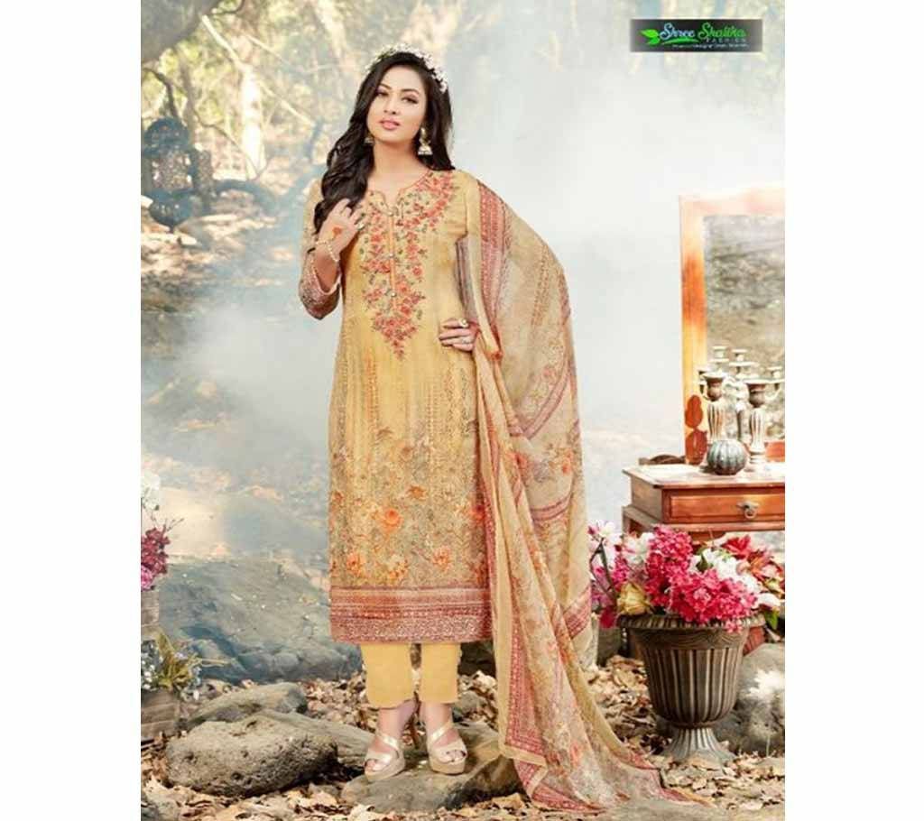 SHREE SHALIKA JANNAT Unstitched Georgette Digital Printed Embroidery Three Piece 