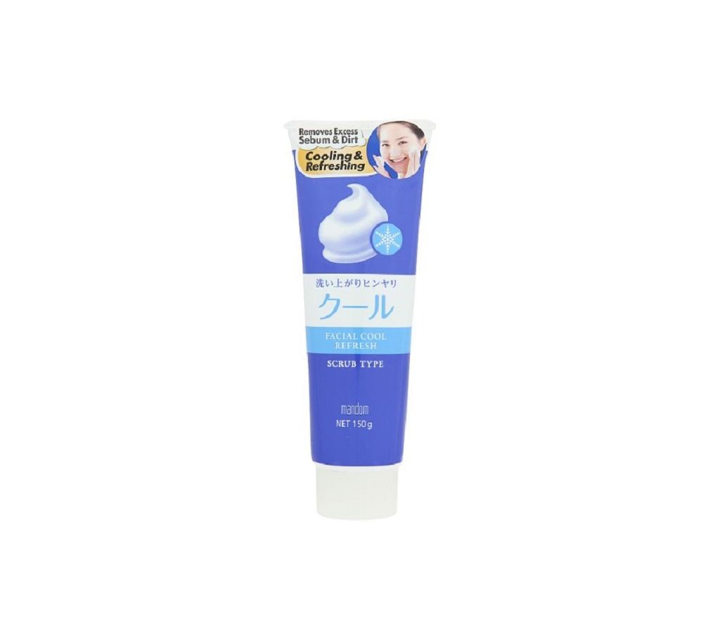 Mandom Facial Cool Refresh Scrub Type 150g Indonesia