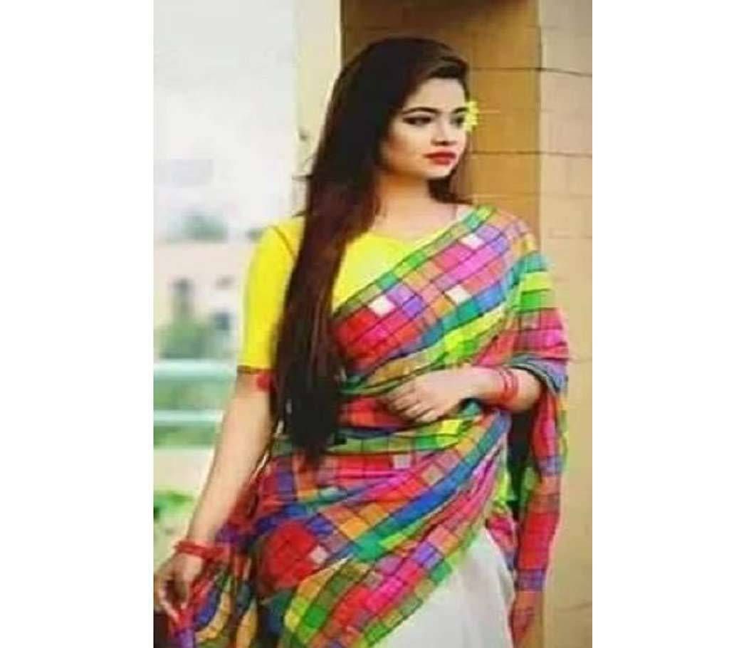 Boishakhi Kota cotton with screen print work saree