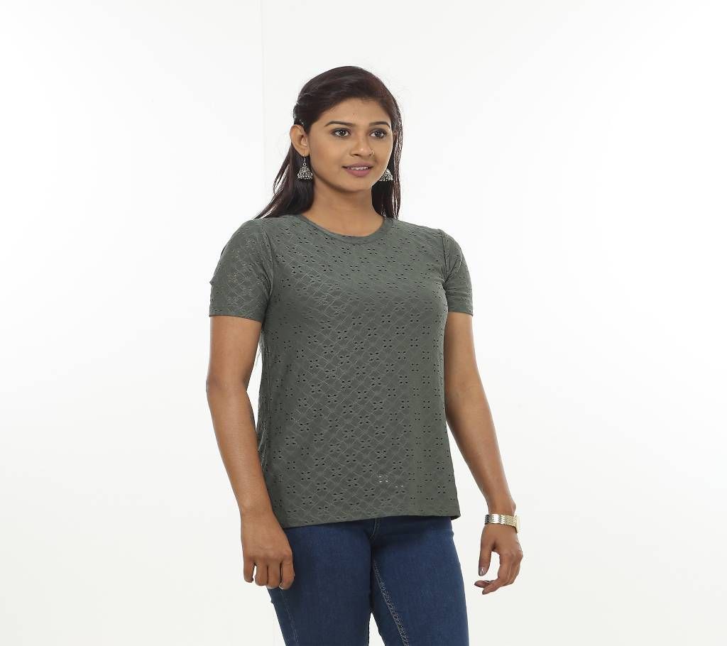 ladies Olive color T-shirt
