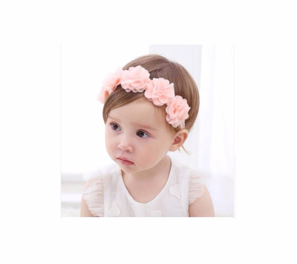 Pink Ribbon Hair Bands for Baby Girls