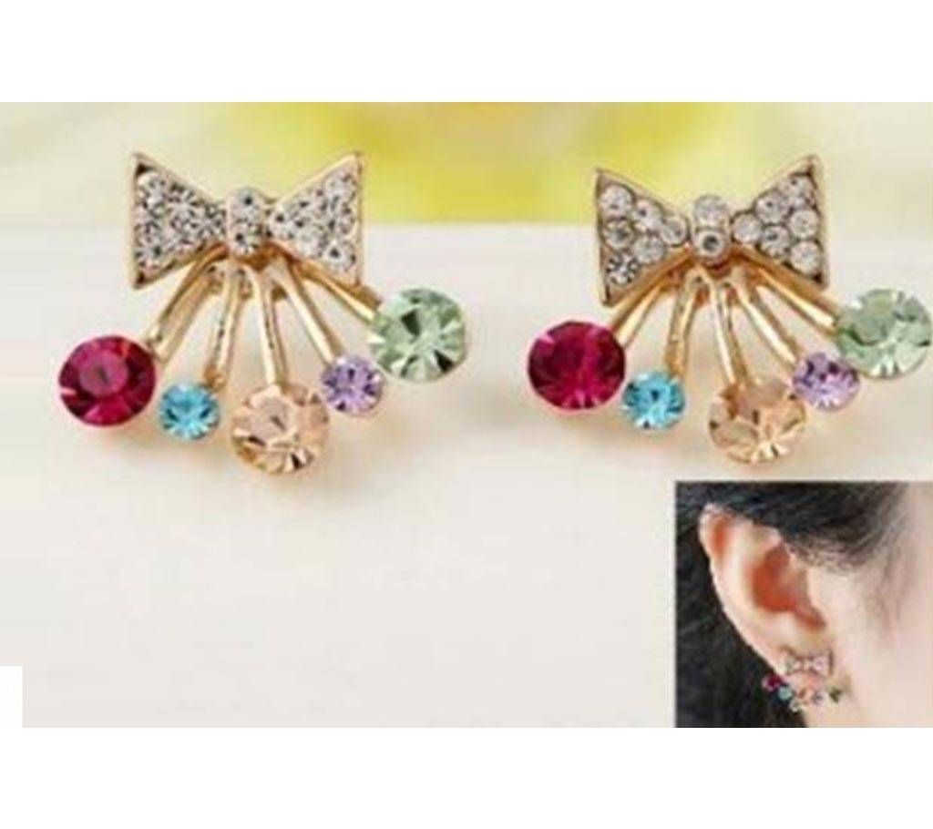 Imitation bow Earrings