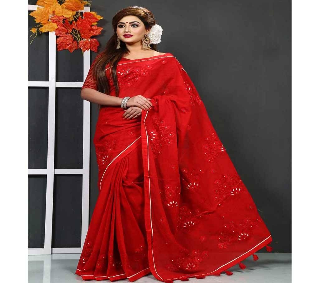 EMBROIDERY COTTON SAREE