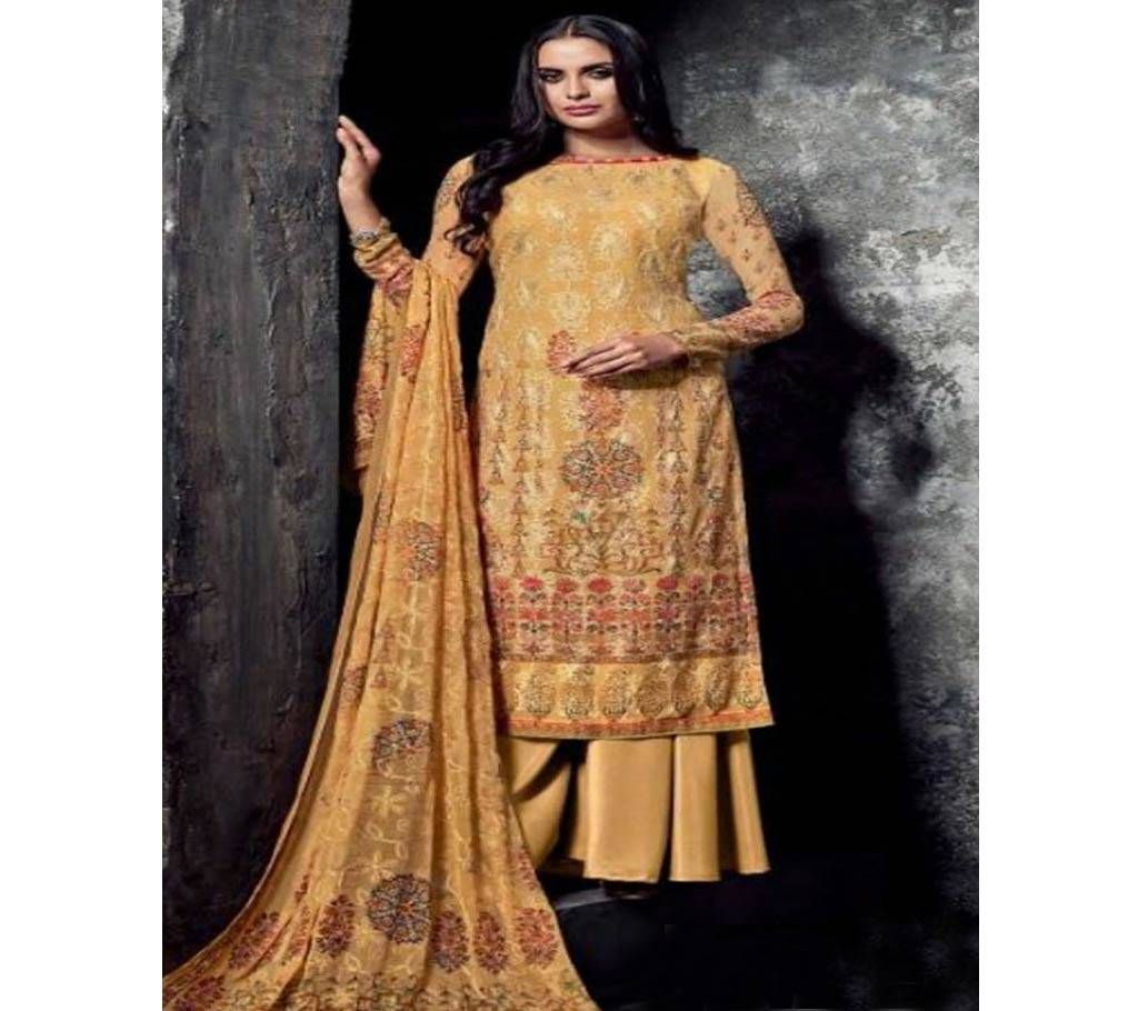Hansa Husna Ara Embroidery Three Piece - 1405