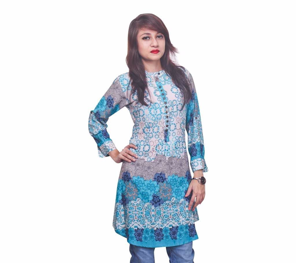 Stitched Full Sleeve Linen Kurti