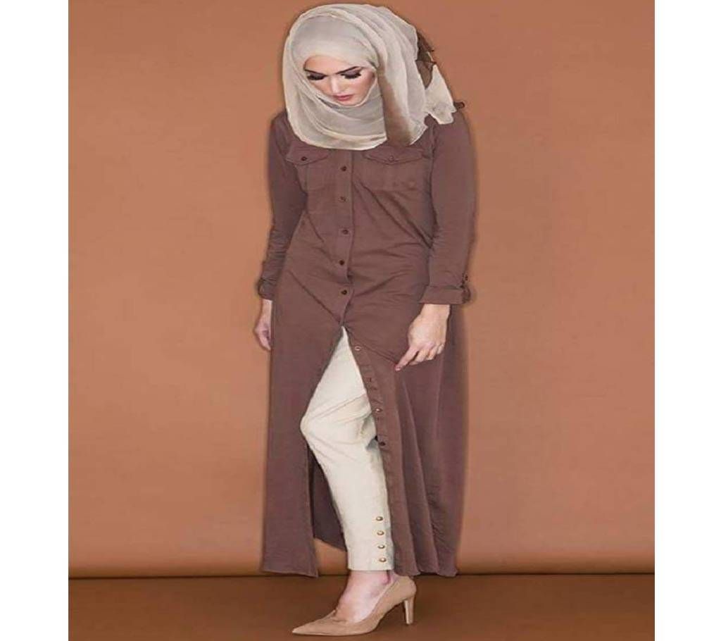 Coffee  Thai cotton Borka For Woman