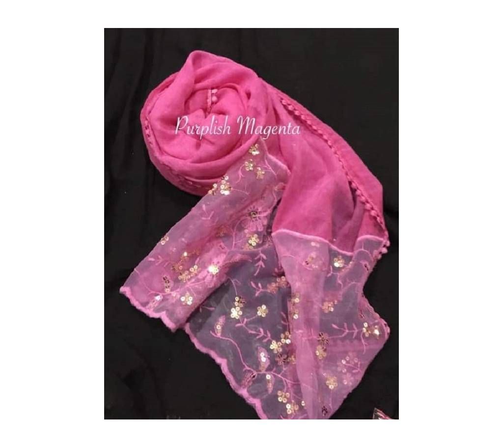 COTTON SCARVES WITH LACE orna