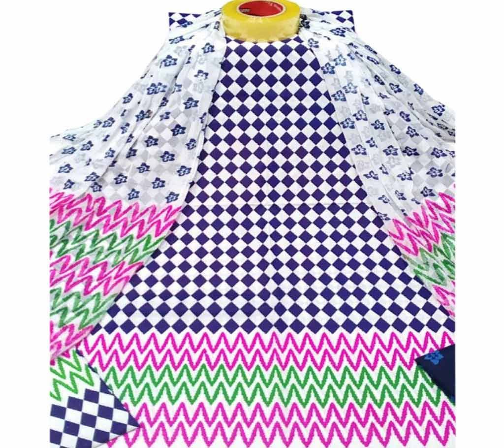 Unstiched block printed salwar kameez for woman seblock-1013