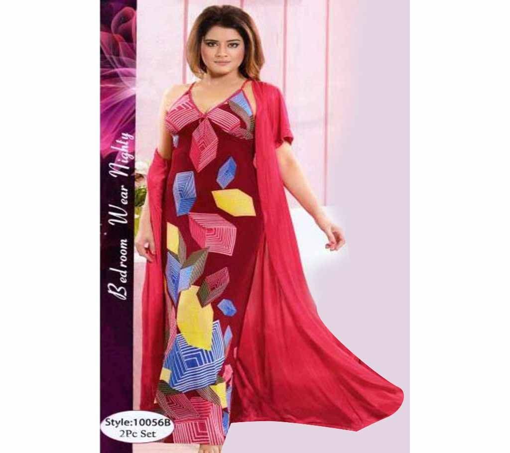 Fashionable Two Part Nighty-10056 B