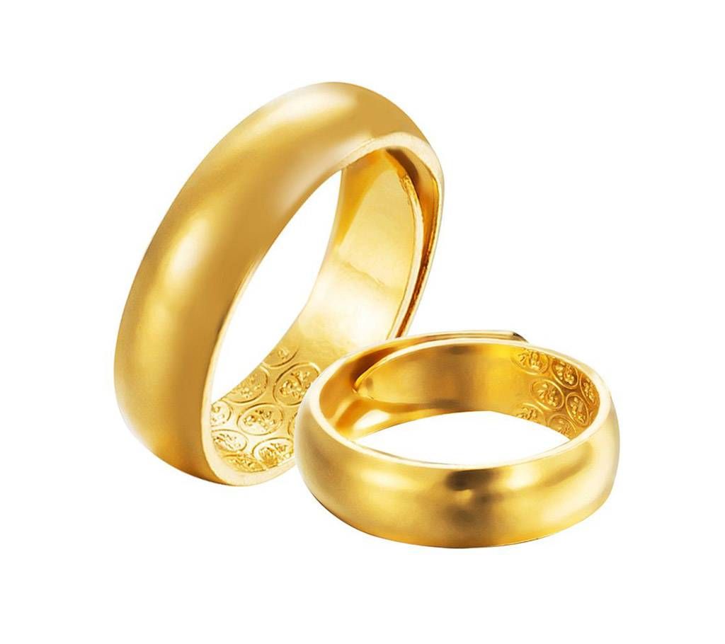 Gold plated couple gift Ring
