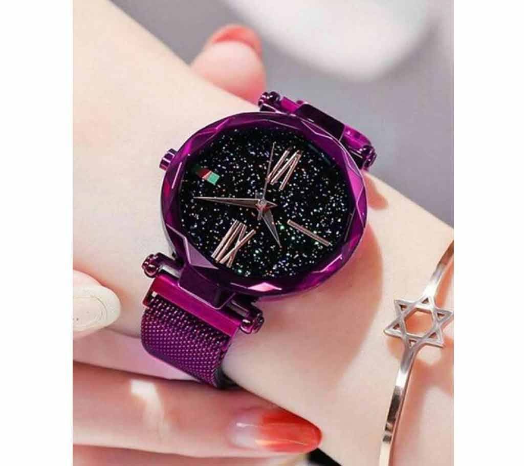 magnet ladies watch   - Purple