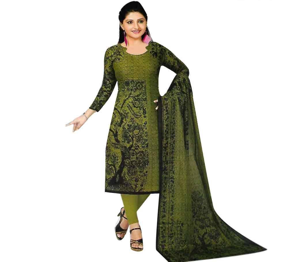 Unstitched Printed Cotton Three Piece1333