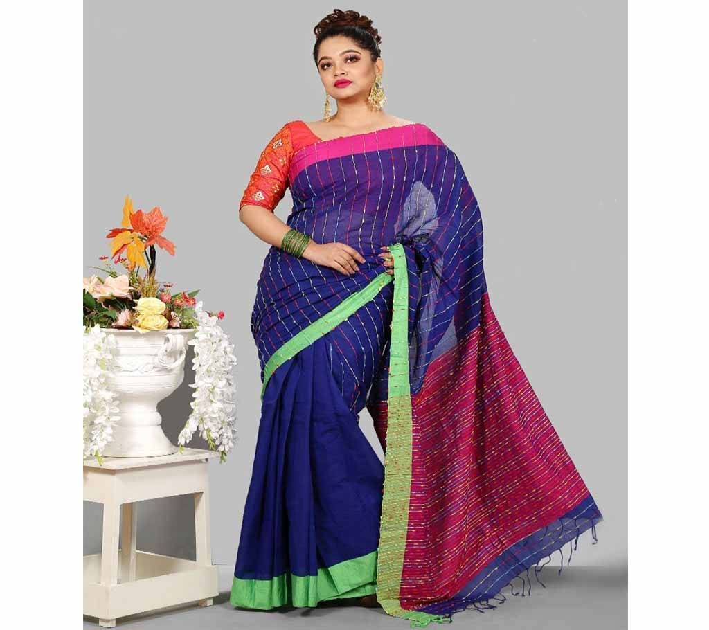Cotton Variant Saree bois-302 With Blouse Piece