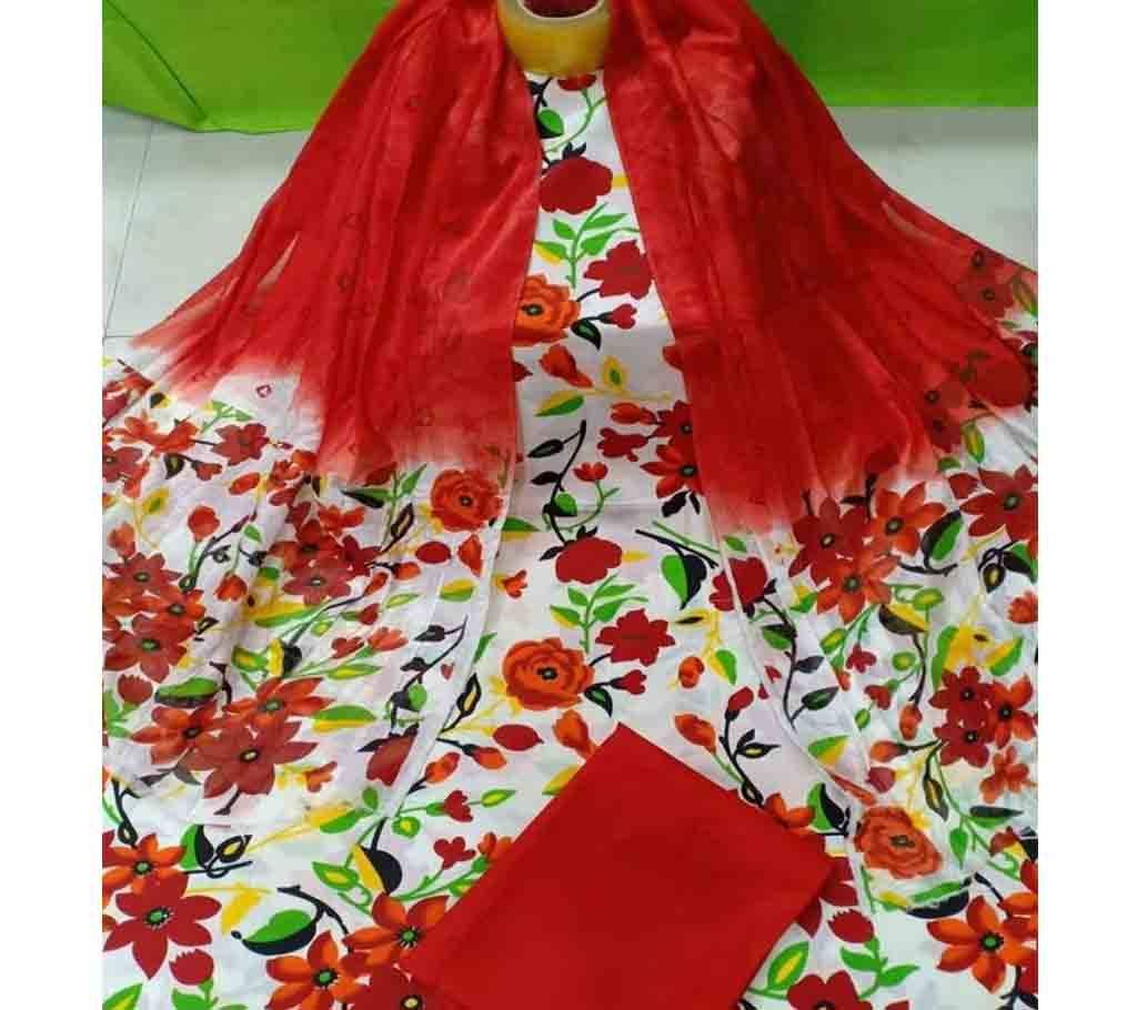 Unstitched Joypuri Cotton 3Pcs JCS206