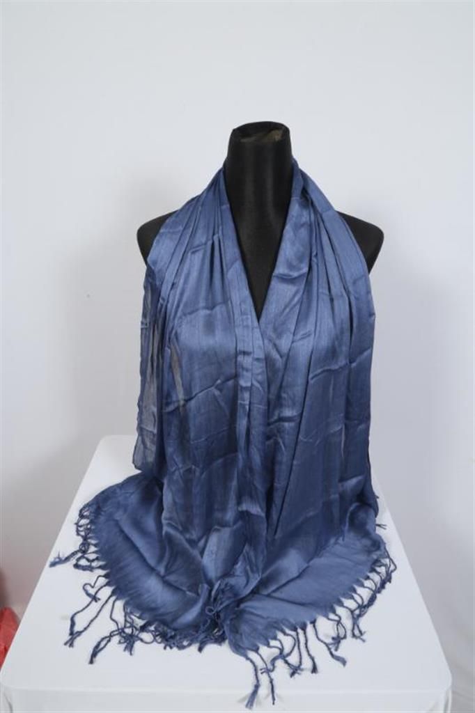 Avalanche Blue Pasmina Silk Hijab