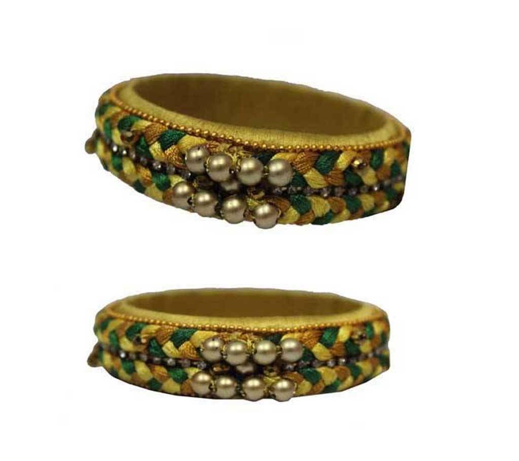 Silk Thread Bangles (1 Pair)