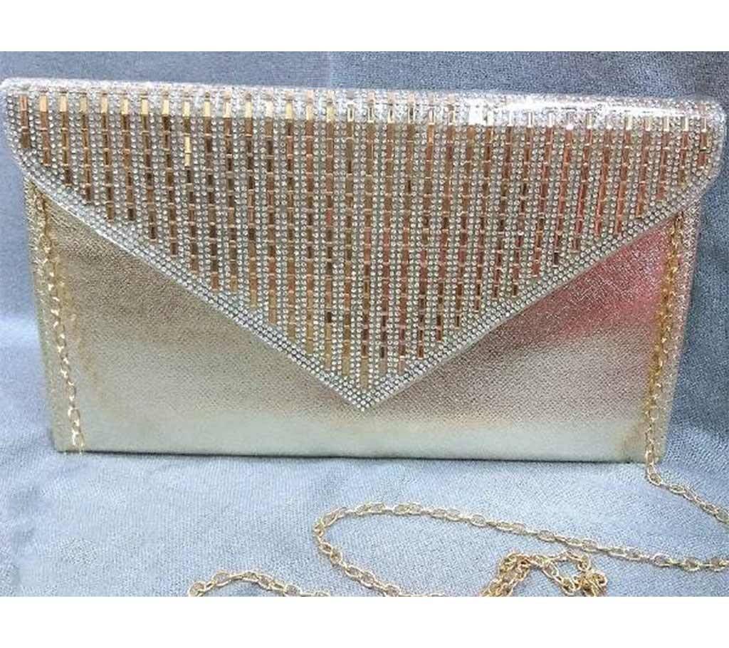 stone artificial leather purse 
