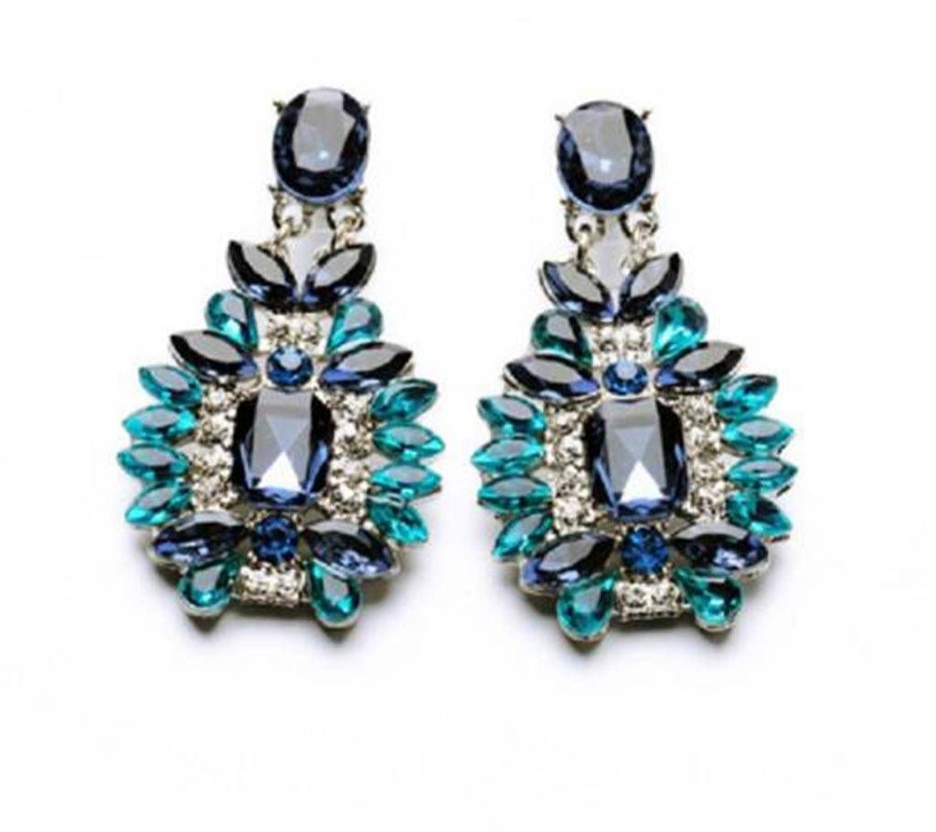 Stone Blue Earrings