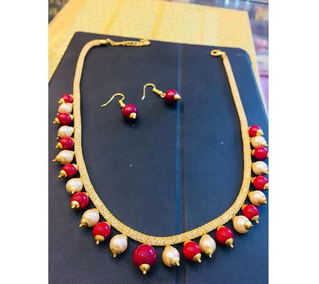 Bead Setting Multi Color Necklace