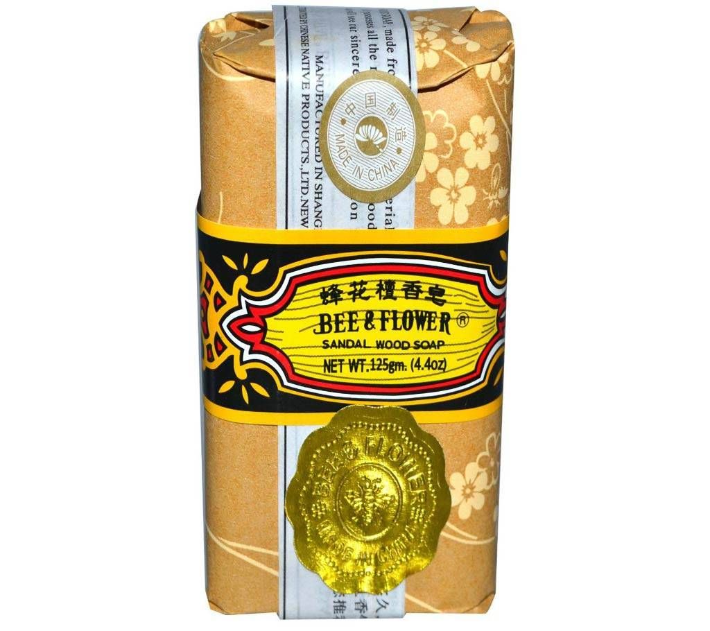 Bee & Flower, Bar Soap, Sandalwood, 4.4 oz 125g - UK