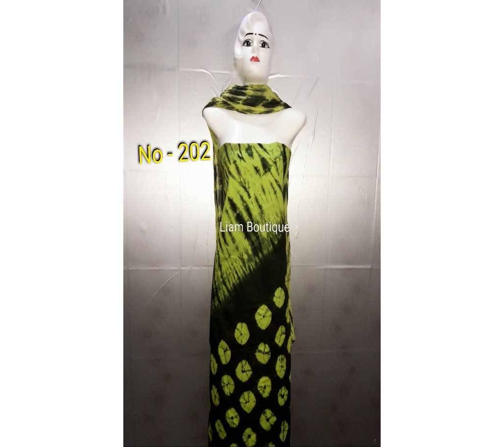 Unstitched Batik Cotton Kameez (Two Piece)