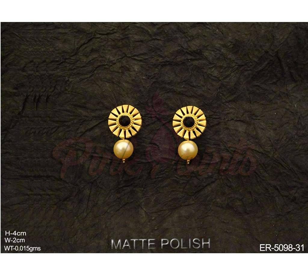 Round Wheel Style Antique Earrings (by Pink Point - ER-5098-31)