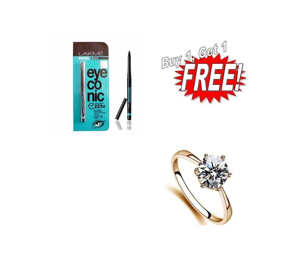 Buy One Finger Ring Get One Eyeconic Kajal Free