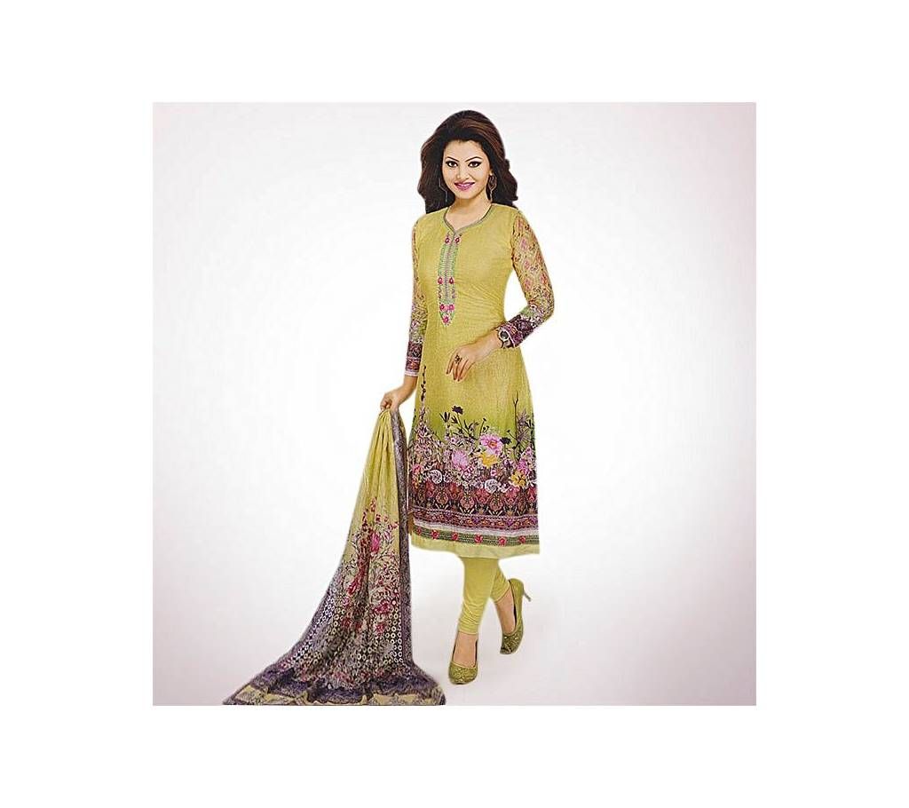 Unstitched Embroidery Cotton Salwar Kameez(Copy)