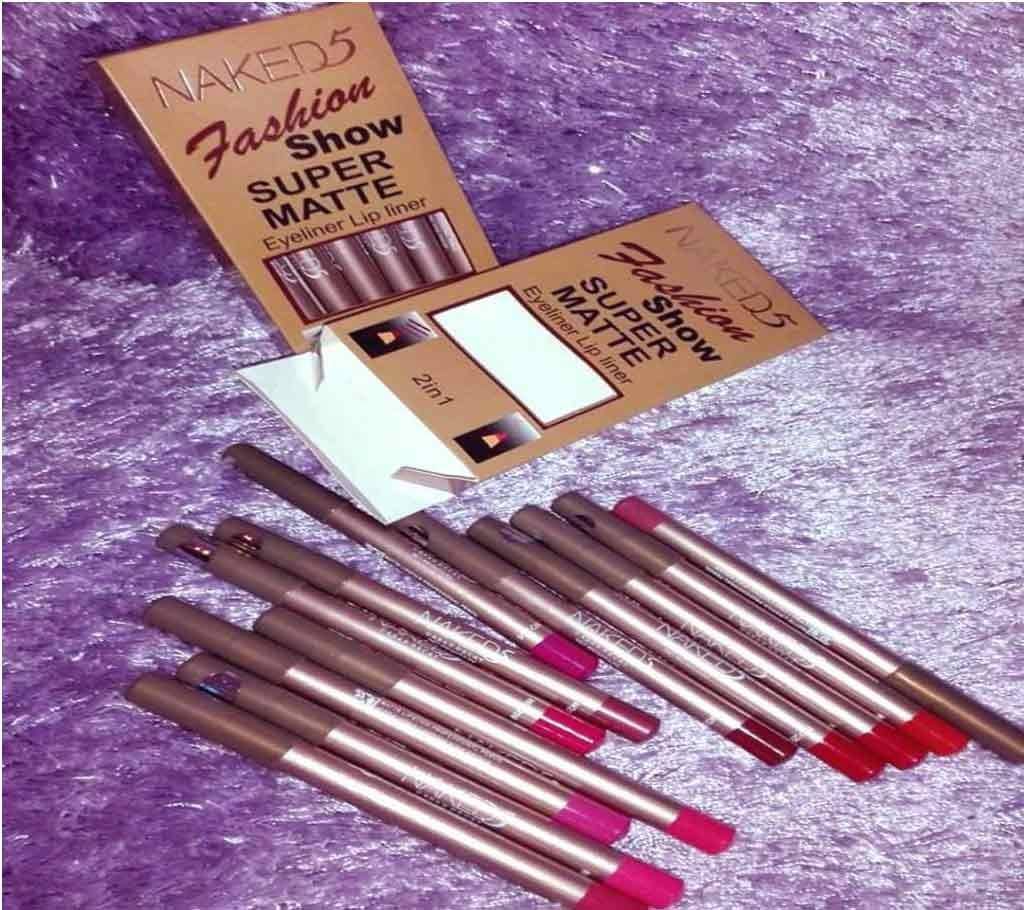 Naked5 Pencil Lipstick - 12 Piece
