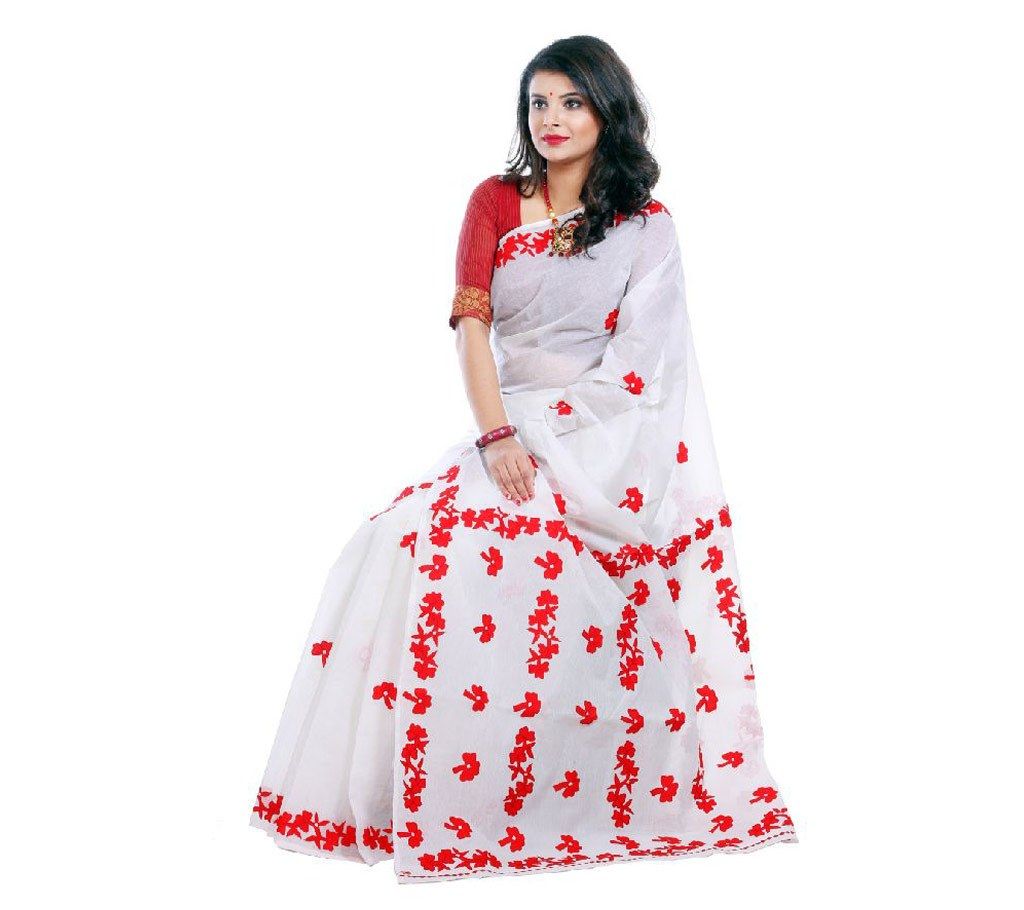 Boishakhi cotton hand embroidery sharee 
