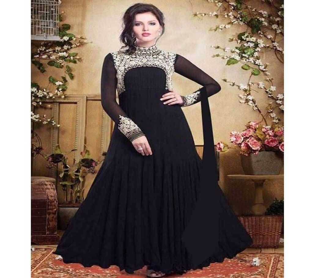 Semi-Stitched Indian Jorjet Long Party - Copy