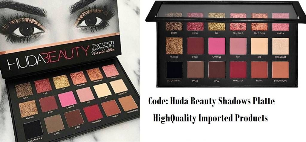 18 Colors Huda Beauty Textured Eyeshadow