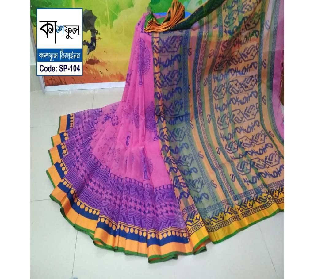 Designed Half Silk Sharee