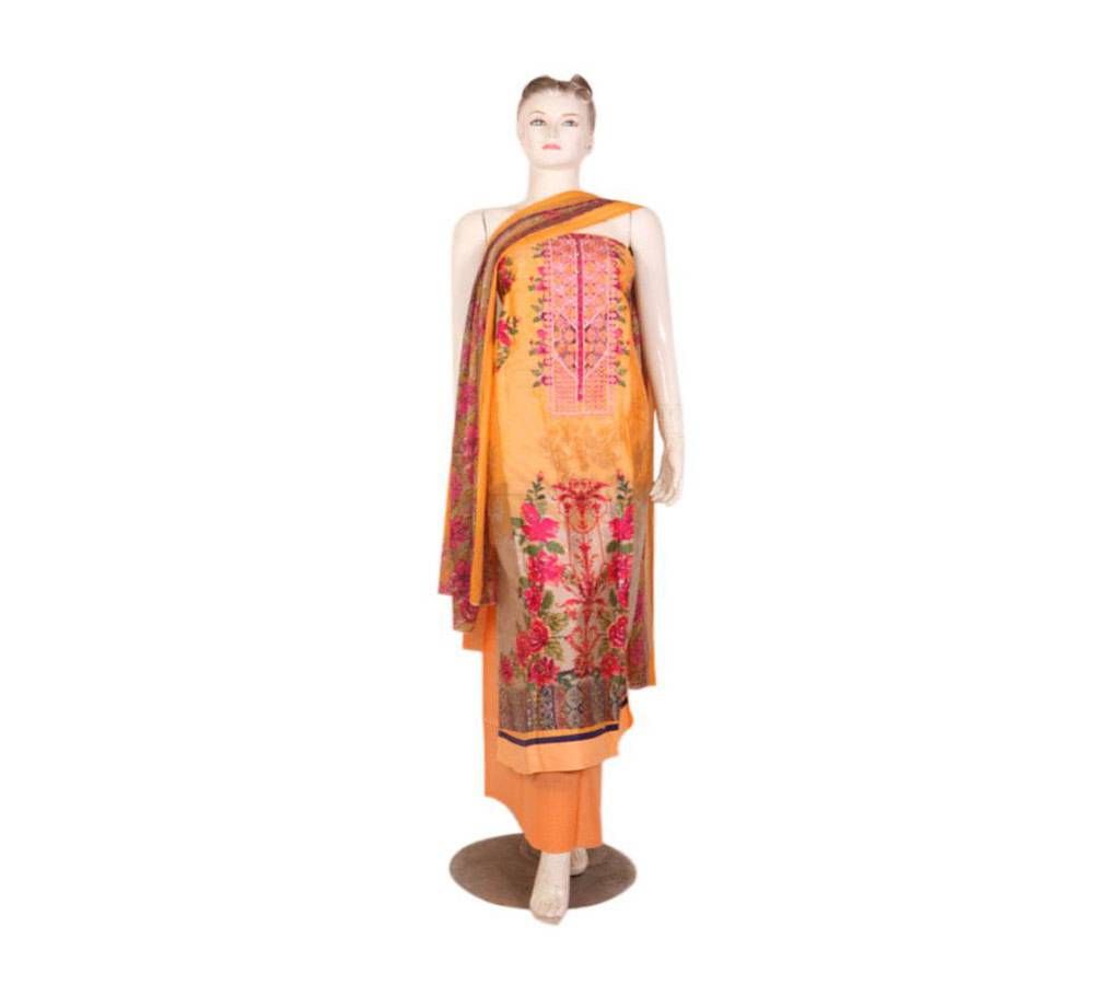 Unstitched Indian Embroidery Shalwar Kameez For Women