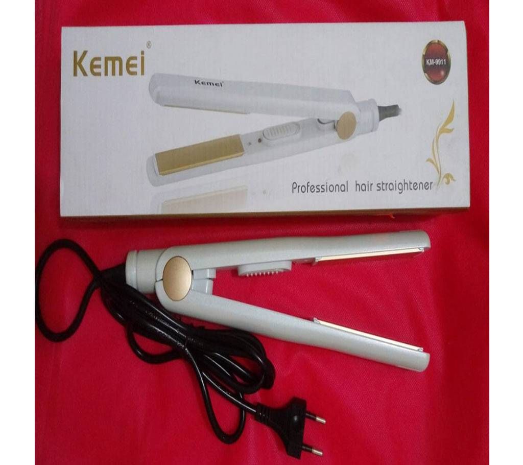 White Electric Smart Hair Straightener