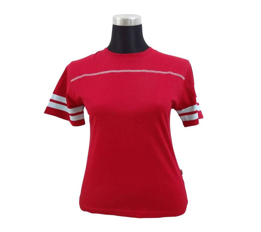 Jester Red Ladies Stretched T-Shirt