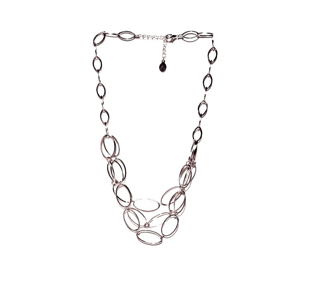London Accessorize Silver-toned Layered Necklace for Womens