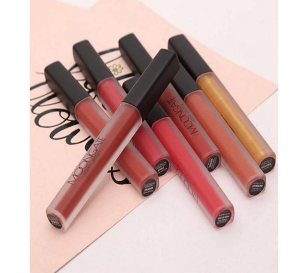 Moongate 7 pieces liquid lipstick set -USA- 10gm in each