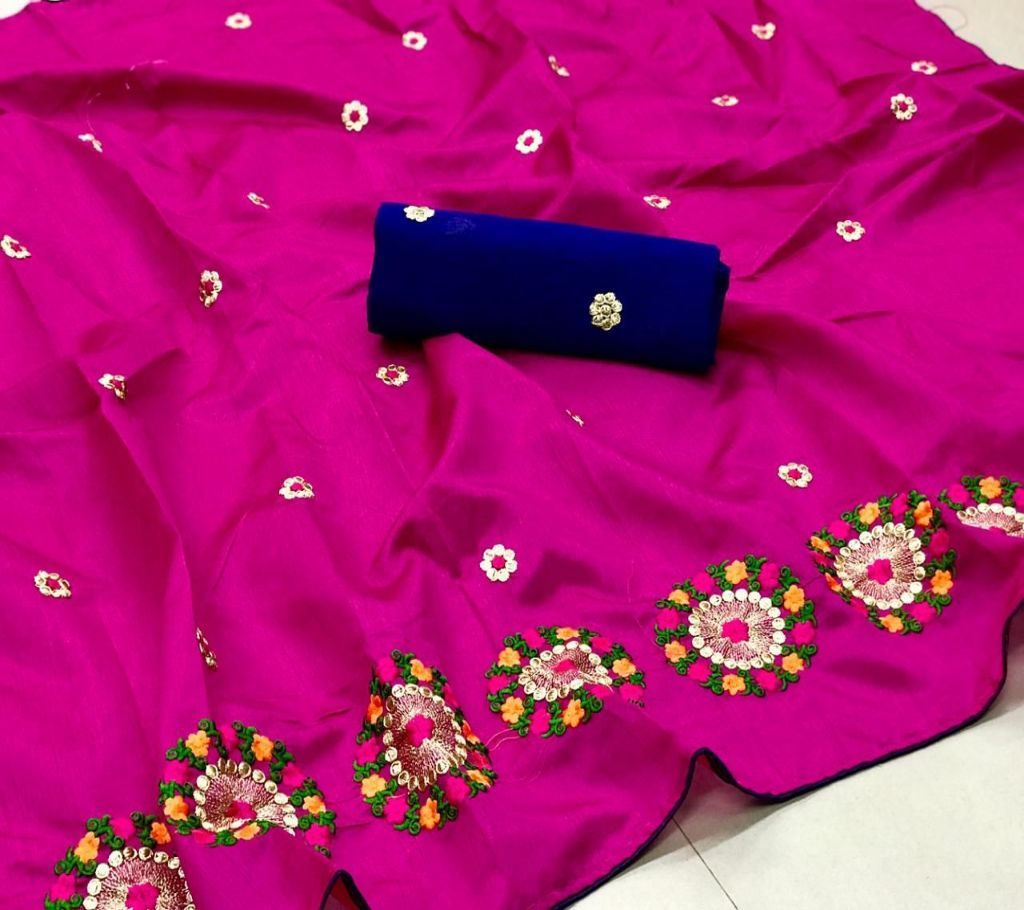 Resham Silk Sarees - Violet