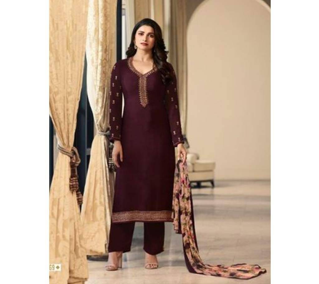 VINAY FASHION SILKINA VOL 24 SALWAR KAMEEZ Dupatta set ( Dark Espresso )