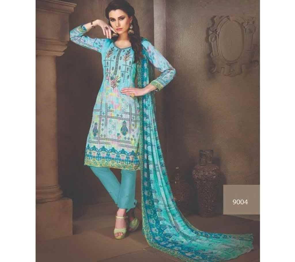 Mamol Summer Present Manzar Suits Unstitched SATIN Three piece