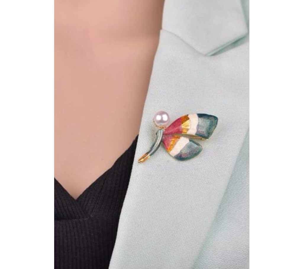 New Vintage Enamel Butterfly Brooch for Women