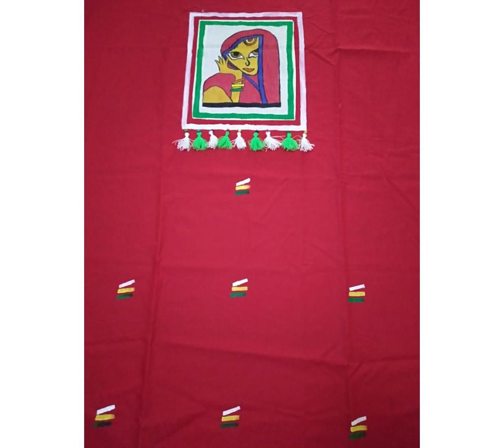 Unstitched Hand Painted Kameez Piece