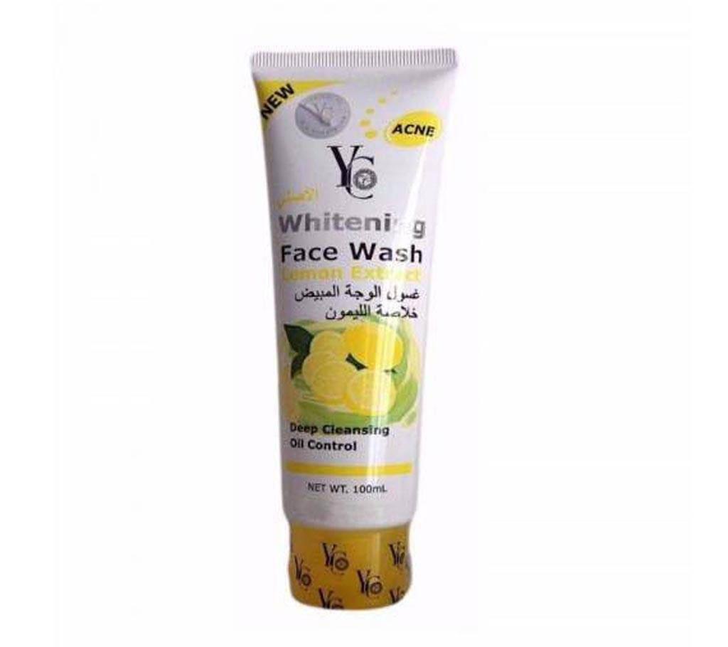 YC Whitening Facewash lemon Extract 100 ml (Thailand)