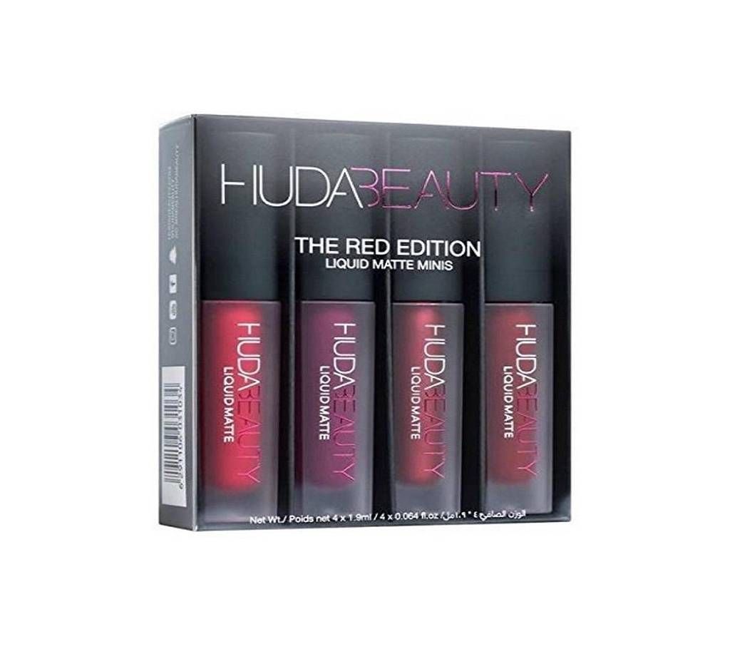 Lipstick Set of 4 (red, 8 g)