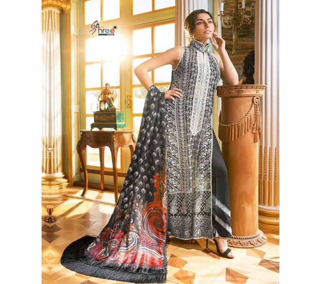Shree Fabs Sobia Nazir Embroidery Collection - 5154 - Black with Multi Design - ASI